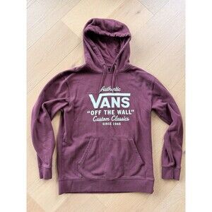 VANS Off the Wall Men's Size M Maroon Lightweight Pullover Hoodie MEDIUM